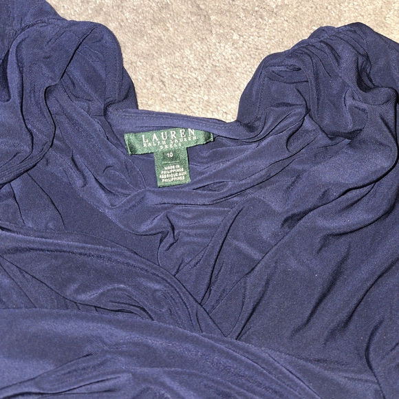 Lauren Ralph Lauren Navy Midi Dress - Picture 2 of 2